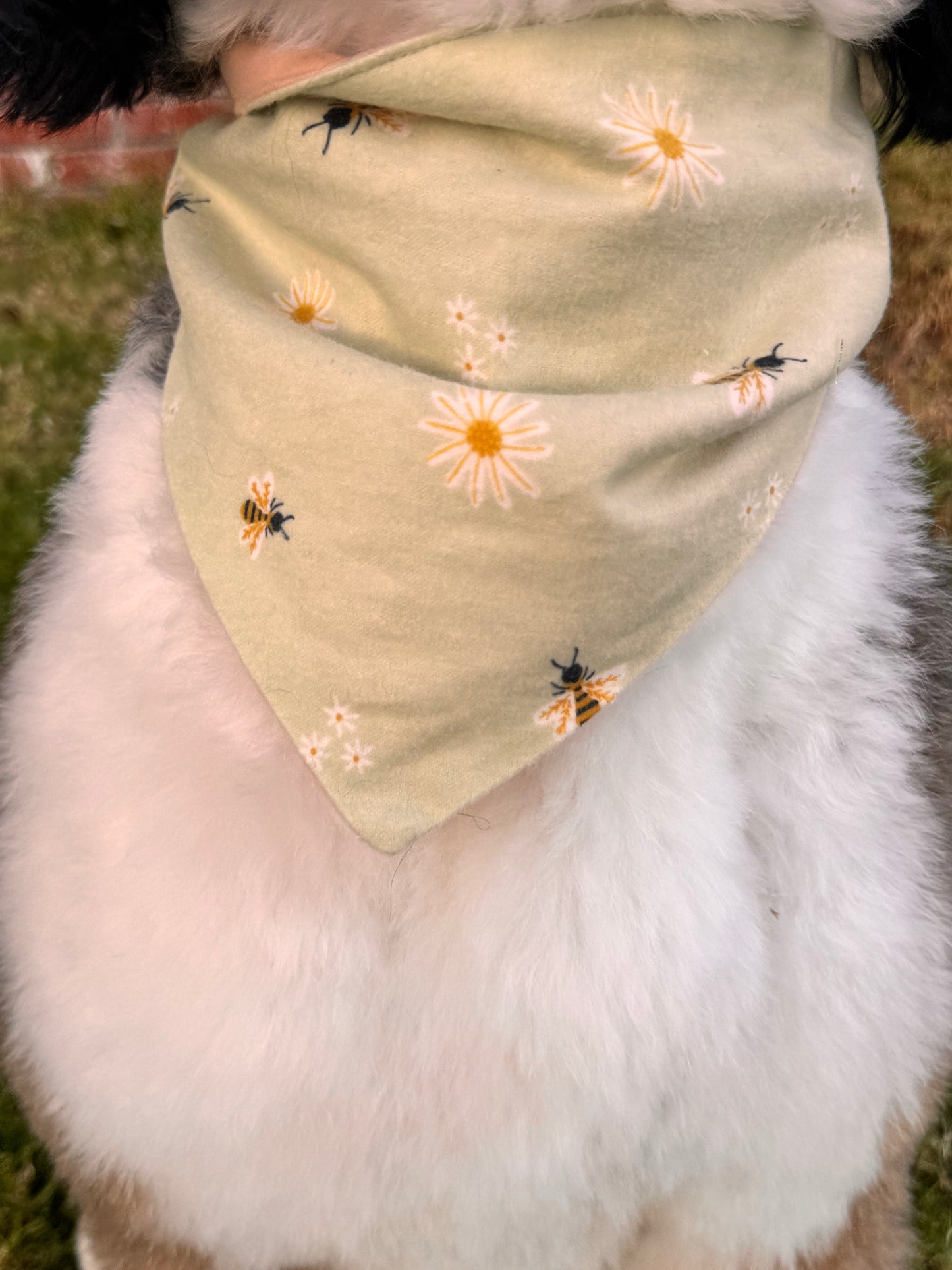 Bee Happy Pup Reversible Bandana